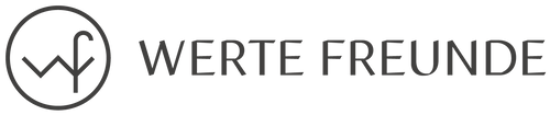 Logo Werte Freunde grau